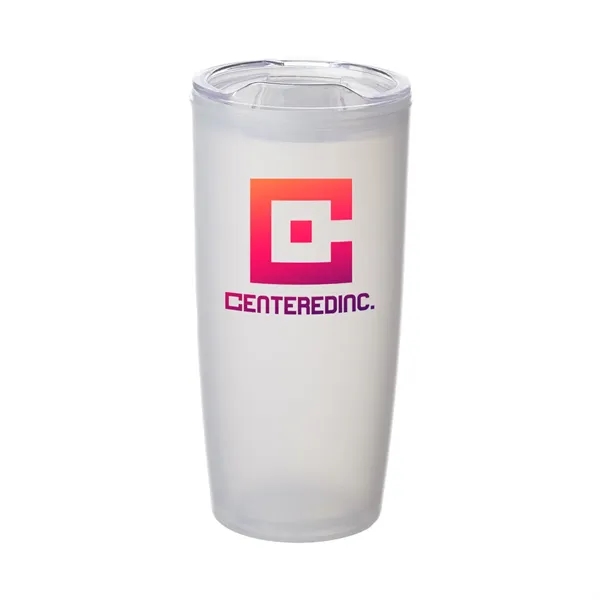 Stay refreshed with this 22 oz. plastic double-wall tumbler.... from ASI 62088 IDProductsource