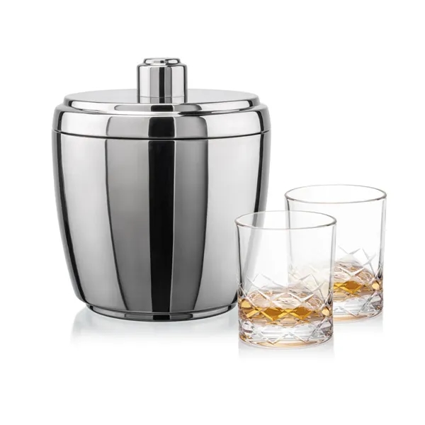 The Pescara Ice Bucket & On-the-Rocks Set combines modern style with... from ASI 84592 St Regis Group / St Regis