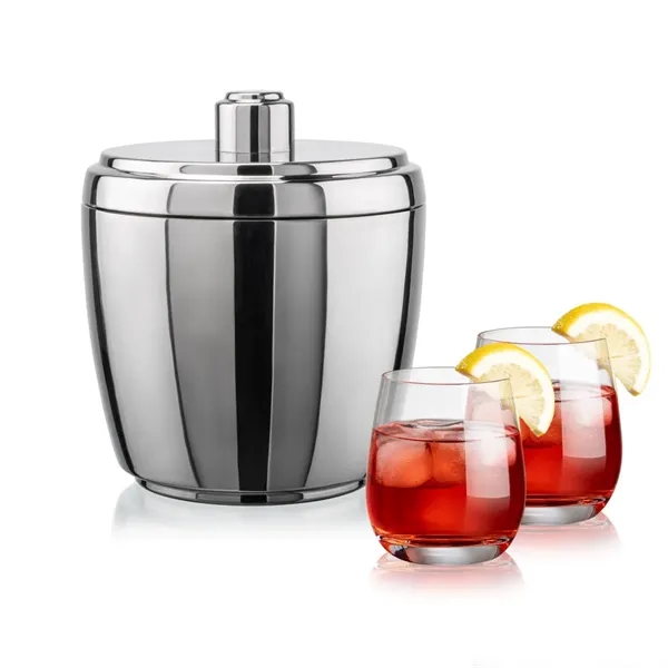 The Pescara Ice Bucket & On-the-Rocks Set combines modern style with... from ASI 84592 St Regis Group