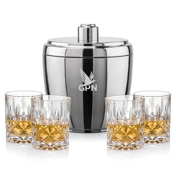 The Pescara Ice Bucket & On-the-Rocks Set combines modern style with... from ASI 84592 St Regis Group