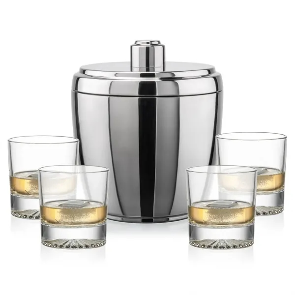 The Pescara Ice Bucket & On-the-Rocks Set combines modern style with... from ASI 84592 St Regis Group