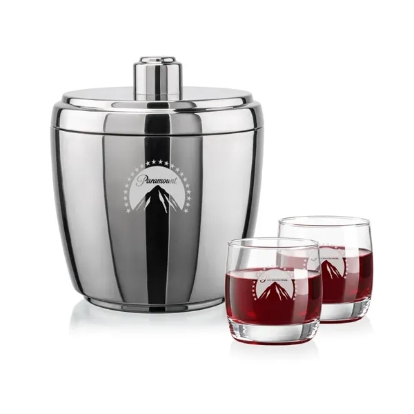 The Pescara Ice Bucket & On-the-Rocks Set combines modern style with... from ASI 84592 St Regis Group
