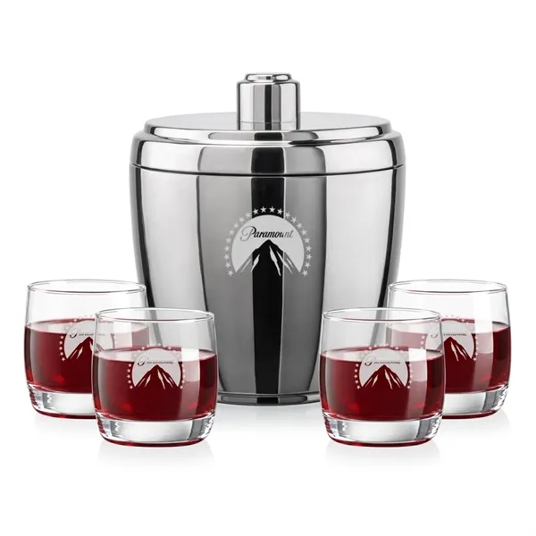 The Pescara Ice Bucket & On-the-Rocks Set combines modern style with... from ASI 84592 St Regis Group