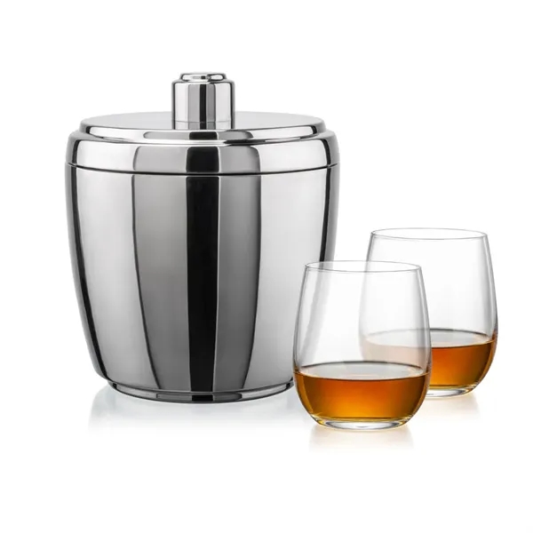 The Pescara Ice Bucket & On-the-Rocks Set combines modern style with... from ASI 84592 St Regis Group