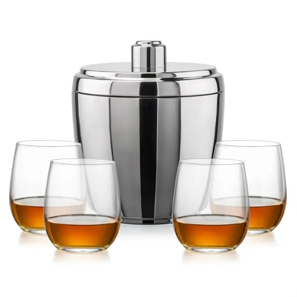 The Pescara Ice Bucket & On-the-Rocks Set combines modern style with... from ASI 84592 St Regis Group