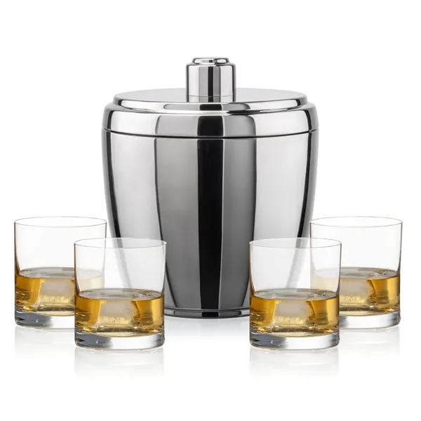 The Pescara Ice Bucket & On-the-Rocks Set combines modern style with... from ASI 84592 St Regis Group