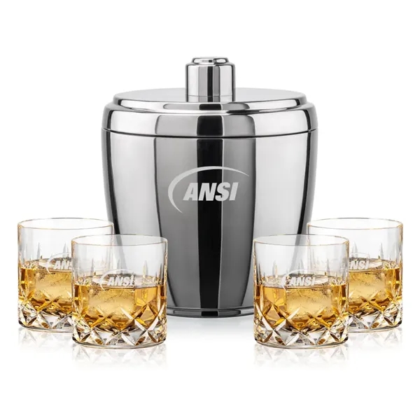 The Pescara Ice Bucket & On-the-Rocks Set combines modern style with... from ASI 84592 St Regis Group