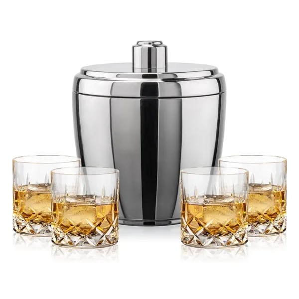 The Pescara Ice Bucket & On-the-Rocks Set combines modern style with... from ASI 84592 St Regis Group