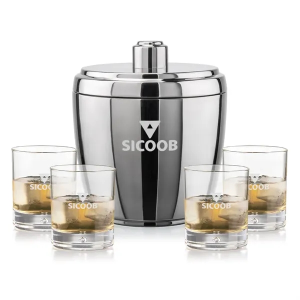 The Pescara Ice Bucket & On-the-Rocks Set combines modern style with... from ASI 84592 St Regis Group