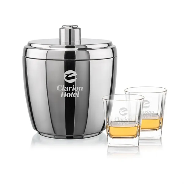 The Pescara Ice Bucket & On-the-Rocks Set combines modern style with... from ASI 84592 St Regis Group