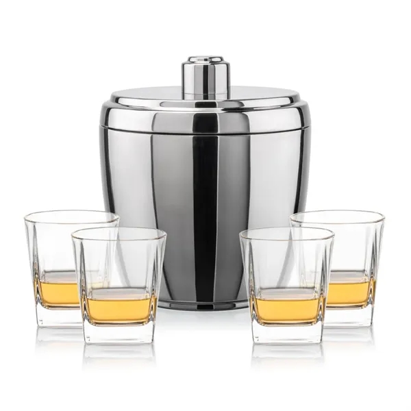 The Pescara Ice Bucket & On-the-Rocks Set combines modern style with... from ASI 84592 St Regis Group