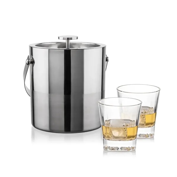The Catania Ice Bucket with On-the-Rocks Set brings refined style and... from ASI 84592 St Regis Group