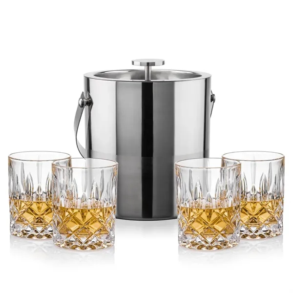 The Catania Ice Bucket with On-the-Rocks Set brings refined style and... from ASI 84592 St Regis Group