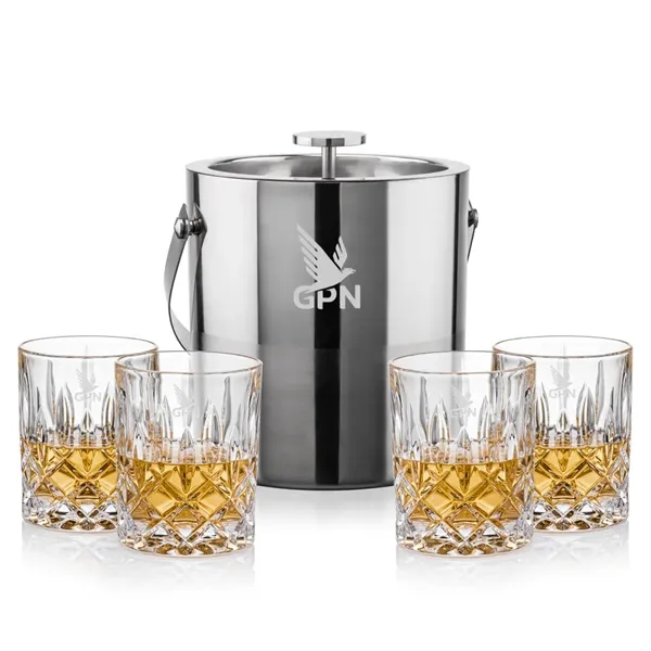 The Catania Ice Bucket with On-the-Rocks Set brings refined style and... from ASI 84592 St Regis Group
