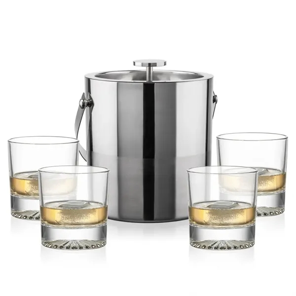 The Catania Ice Bucket with On-the-Rocks Set brings refined style and... from ASI 84592 St Regis Group