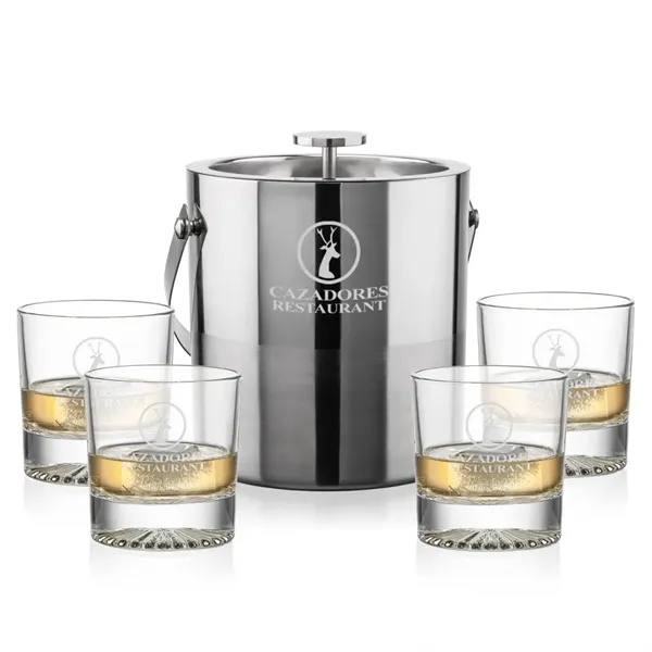 The Catania Ice Bucket with On-the-Rocks Set brings refined style and... from ASI 84592 St Regis Group