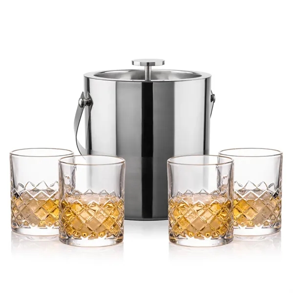 The Catania Ice Bucket with On-the-Rocks Set brings refined style and... from ASI 84592 St Regis Group