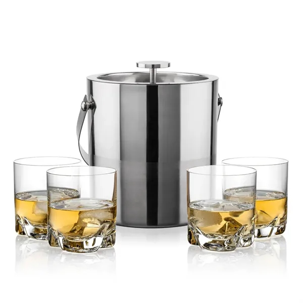 The Catania Ice Bucket with On-the-Rocks Set brings refined style and... from ASI 84592 St Regis Group