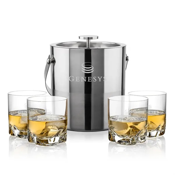 The Catania Ice Bucket with On-the-Rocks Set brings refined style and... from ASI 84592 St Regis Group
