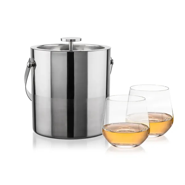 The Catania Ice Bucket with On-the-Rocks Set brings refined style and... from ASI 84592 St Regis Group