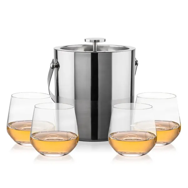 The Catania Ice Bucket with On-the-Rocks Set brings refined style and... from ASI 84592 St Regis Group