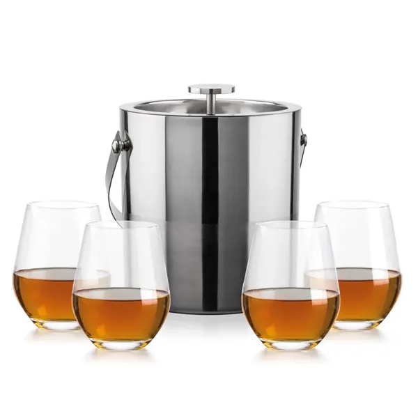 The Catania Ice Bucket with On-the-Rocks Set brings refined style and... from ASI 84592 St Regis Group