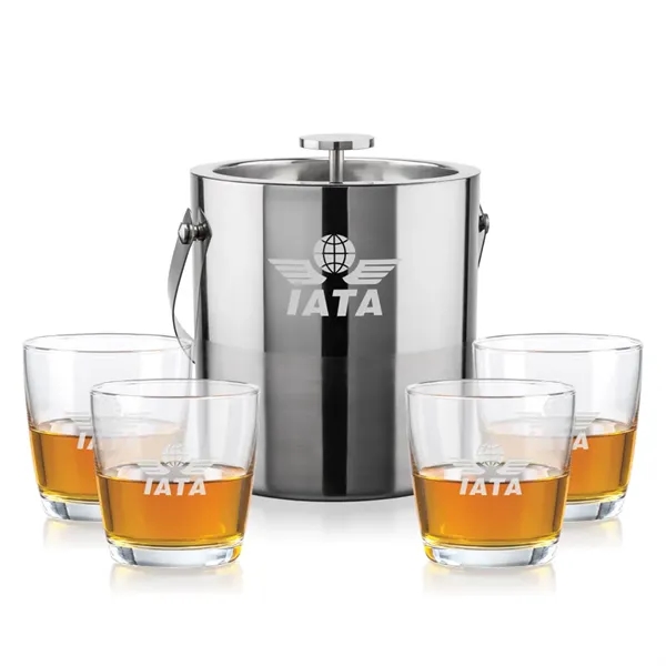 The Catania Ice Bucket with On-the-Rocks Set brings refined style and... from ASI 84592 St Regis Group