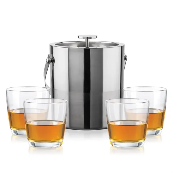 The Catania Ice Bucket with On-the-Rocks Set brings refined style and... from ASI 84592 St Regis Group