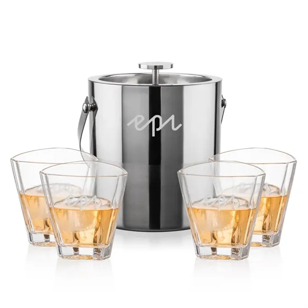 The Catania Ice Bucket with On-the-Rocks Set brings refined style and... from ASI 84592 St Regis Group