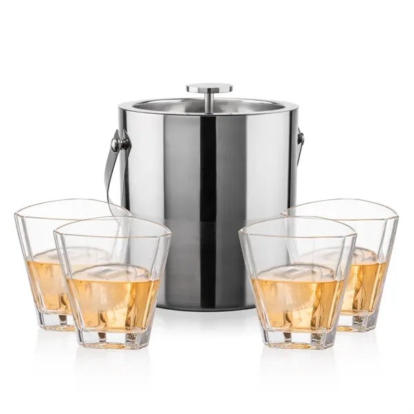 The Catania Ice Bucket with On-the-Rocks Set brings refined style and... from ASI 84592 St Regis Group