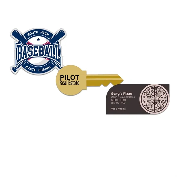 Customizable indoor magnet measuring 38 sq. inches with full color imprint.... from ASI 54040 Fey Promo / Magna-Tel by Fey