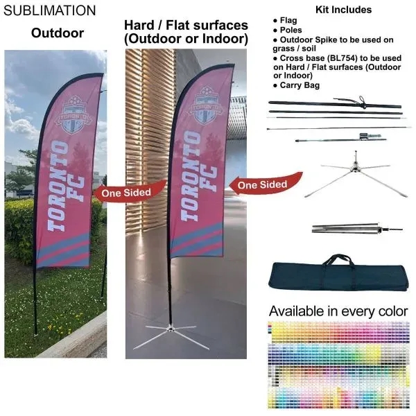 8.5' X-Small Feather Flag Kit... from ASI 53509 FIEL-Fairdeal Import & Export