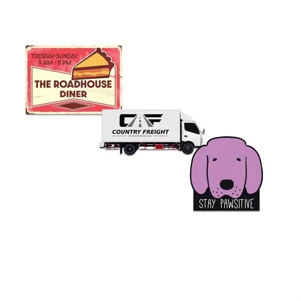 Customizable indoor magnet measuring 41 sq. inches with full color imprint.... from ASI 54040 Fey Promo / Magna-Tel by Fey