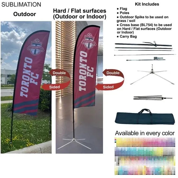 8.5' X-Small Feather Flag Kit... from ASI 53509 FIEL-Fairdeal Import & Export