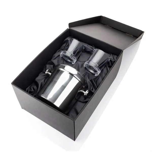 The Milano Ice Bucket & On-the-Rocks Glasses Set delivers a clean,... from ASI 84592 St Regis Group / St Regis