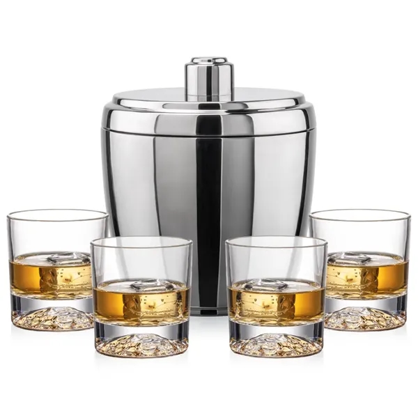 The Pescara Ice Bucket & On-the-Rocks Set combines modern style with... from ASI 84592 St Regis Group