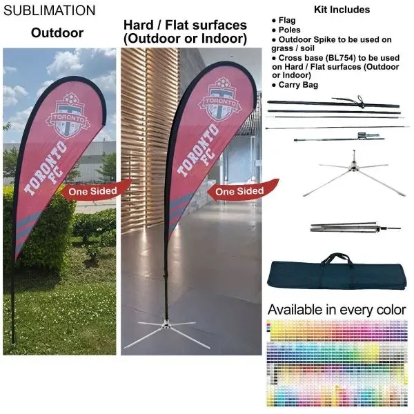 7.5' X-Small Tear Drop Flag Kit... from ASI 53509 FIEL-Fairdeal Import & Export