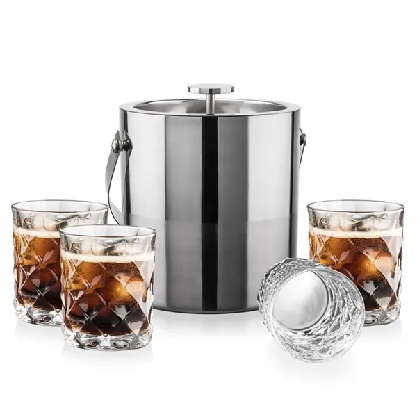 The Catania Ice Bucket with On-the-Rocks Set brings refined style and... from ASI 84592 St Regis Group