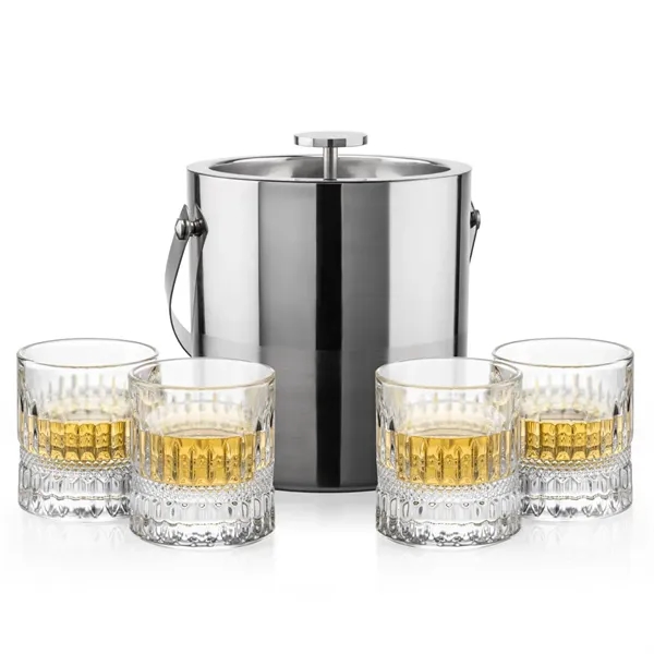 The Catania Ice Bucket with On-the-Rocks Set brings refined style and... from ASI 84592 St Regis Group