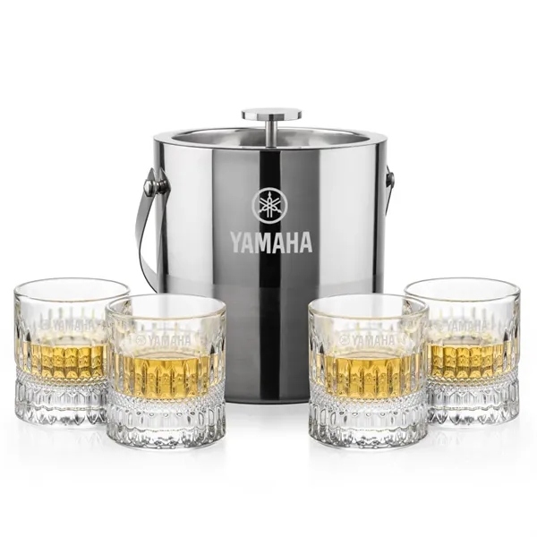 The Catania Ice Bucket with On-the-Rocks Set brings refined style and... from ASI 84592 St Regis Group