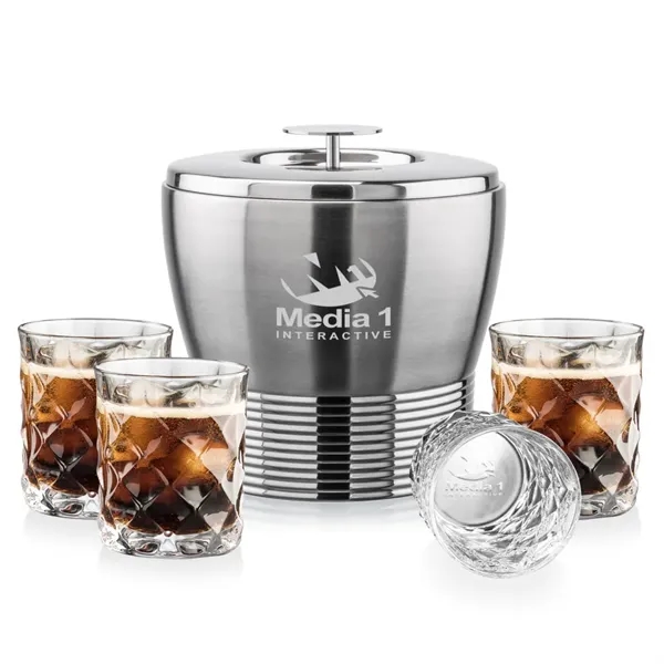 The Genoa Ice Bucket & On-the-Rocks Set is designed for effortless... from ASI 84592 St Regis Group