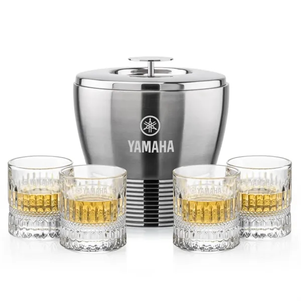 The Genoa Ice Bucket & On-the-Rocks Set is designed for effortless... from ASI 84592 St Regis Group