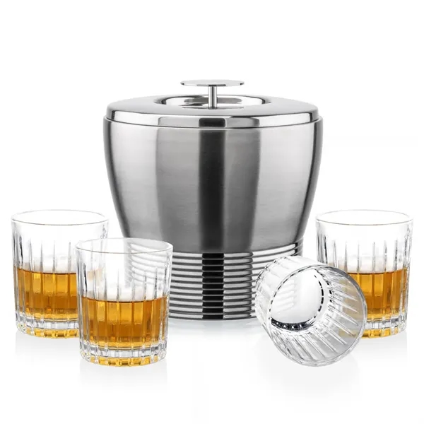 The Genoa Ice Bucket & On-the-Rocks Set is designed for effortless... from ASI 84592 St Regis Group