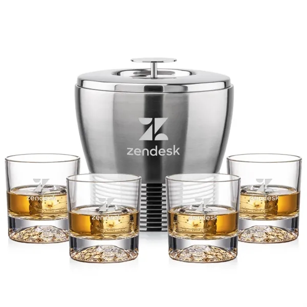 The Genoa Ice Bucket & On-the-Rocks Set is designed for effortless... from ASI 84592 St Regis Group