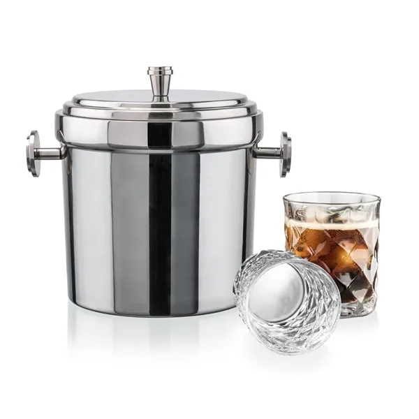 The Milano Ice Bucket & On-the-Rocks Glasses Set delivers a clean,... from ASI 84592 St Regis Group