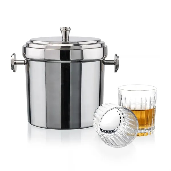 The Milano Ice Bucket & On-the-Rocks Glasses Set delivers a clean,... from ASI 84592 St Regis Group
