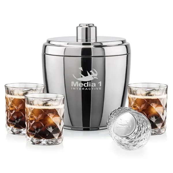 The Pescara Ice Bucket & On-the-Rocks Set combines modern style with... from ASI 84592 St Regis Group