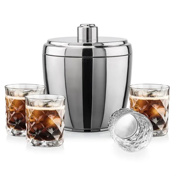 The Pescara Ice Bucket & On-the-Rocks Set combines modern style with... from ASI 84592 St Regis Group
