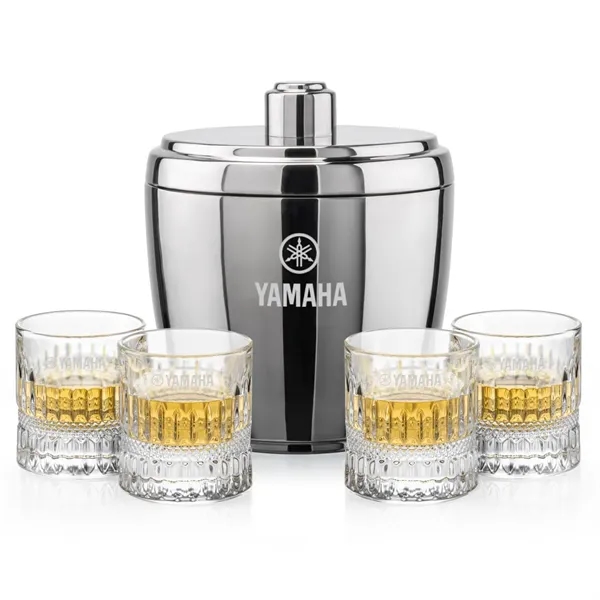 The Pescara Ice Bucket & On-the-Rocks Set combines modern style with... from ASI 84592 St Regis Group