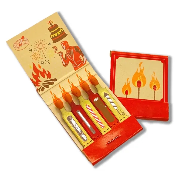 5-Stem Novelty Book Match w/Printed Stems... from ASI 31490 Admatch Corporation / Admatch-Regal
